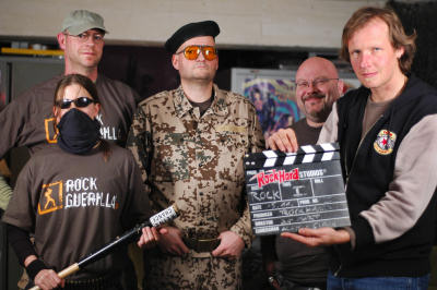 Die Crew von Rock Guerilla TV incl Holger (rechts)